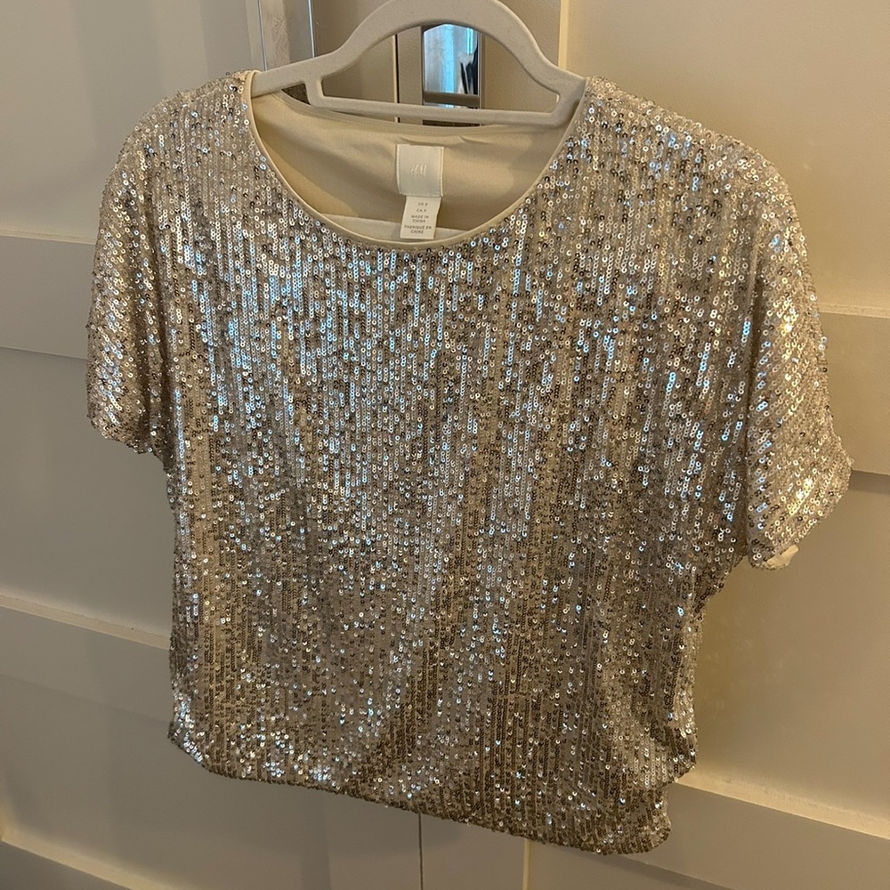 H&M sequins top
